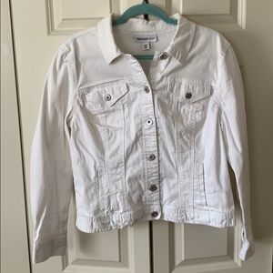 White jean jacket size large